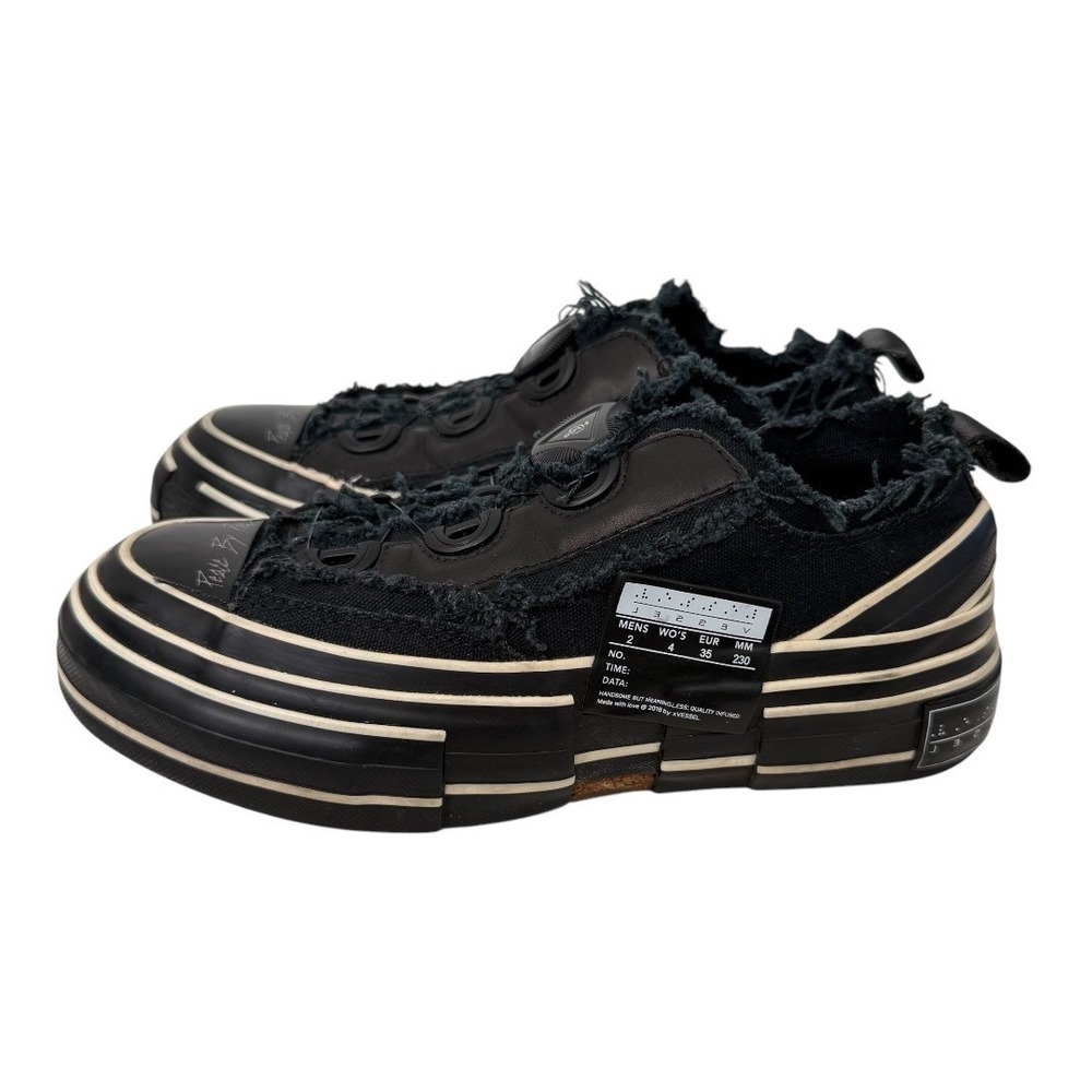 Yohji Yamamoto xVessel G.O.P. Lows Sneakers Womens 4 EUR 35 Black Deconstructed